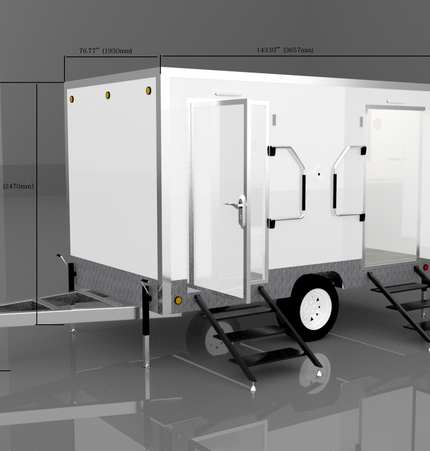 2 Stall Restroom Trailer