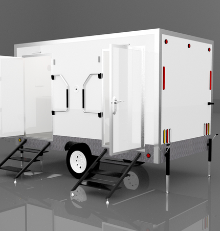 2 Stall Restroom Trailer