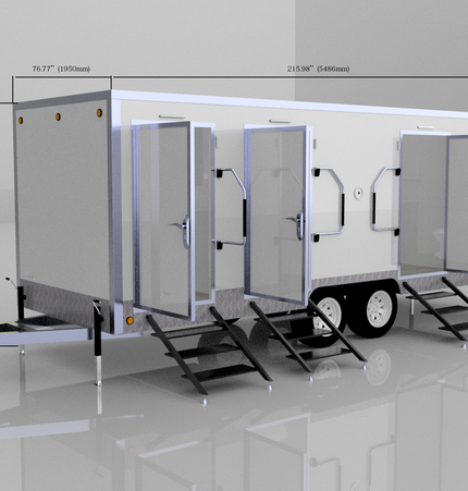 4 Stall Restroom Trailer