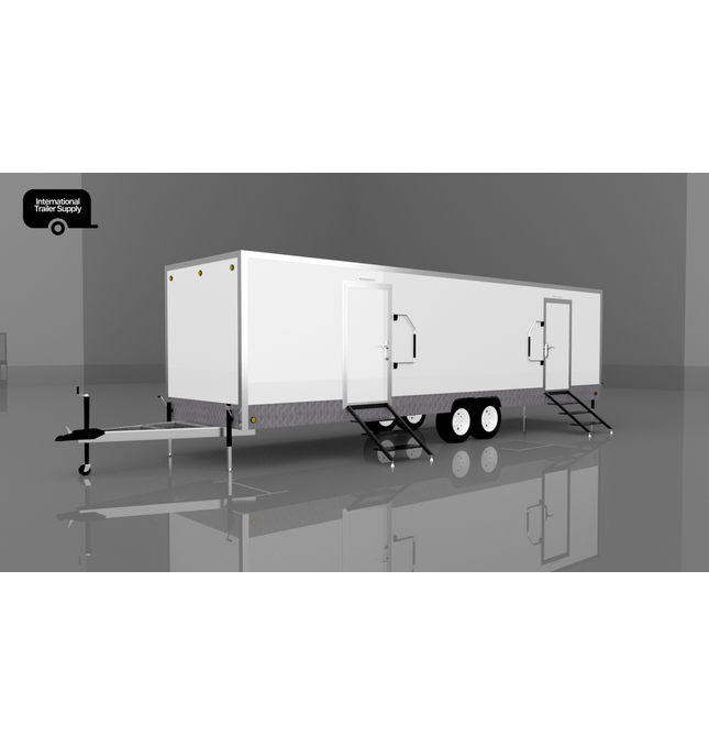 8+1 Stall Restroom Trailer- 2 Door